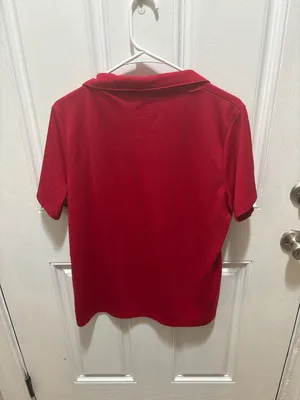 IZOD Golf Women's Short Sleeve Performance Polo Shirt Red XXL thumbnail 4
