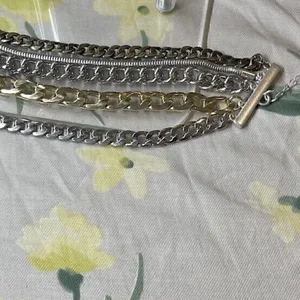 Jenny Bird Austin Cuff Mixed Metals Stacked 5 Chain Bracelet Brand New thumbnail 5