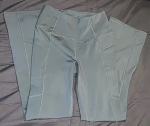 Blueish Gray Flare Leggings Blue thumbnail 1