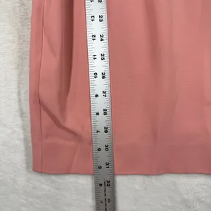 Reiss Womens USA‎ 0 Dusty Pink Pleated V-Neck Sleeveless Sheath Cocktail Dress thumbnail 4