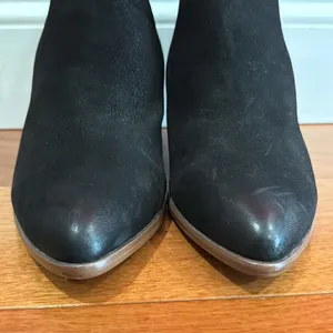 NWOT Frye Reina Cut Out Bootie in‎ black ankle small heel southwestern size 9.5 thumbnail 2