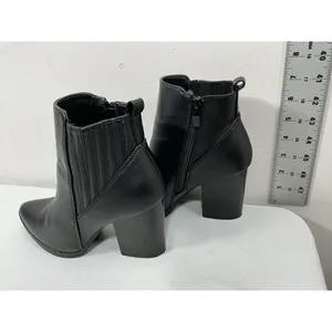 Womans Excellent Condition Top Moda Western Style Ankle Boots 6 Black thumbnail 2