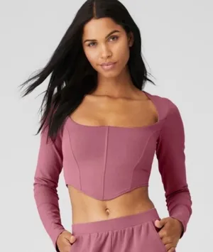 Alo Yoga Corset Long Sleeve Top thumbnail 1