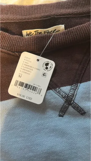 Free People Striped Crewneck thumbnail 4