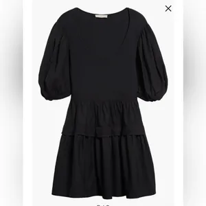 New! Ulla Johnson Tilda Mixed Media‎ Minidress in Black Sz Medium $390 thumbnail 4