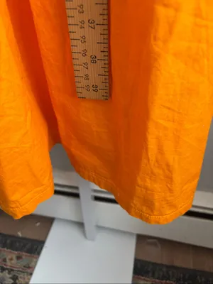 Zara Orange Combined Midi Dress Size S thumbnail 8