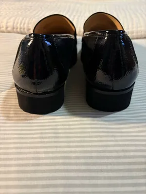 Alex Marie Black Suede Loafers Size 9M thumbnail 5