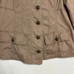 Maurice's Utility Military Jacket Brown/Beige Womens M‎ Lightweight thumbnail 4