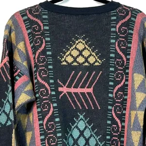 knit sweater S vintage 80s Mondi GrandpaCore southwestern Throwback Inde Sleaze thumbnail 7