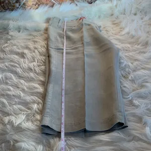 Guess Jeans Gray Belted Linen Cropped Pants Size 26 thumbnail 5