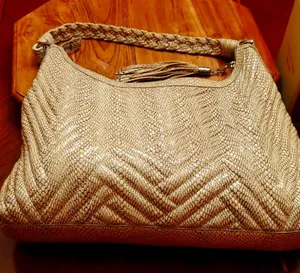 Cole Haan Snakeskin Satchel thumbnail 1