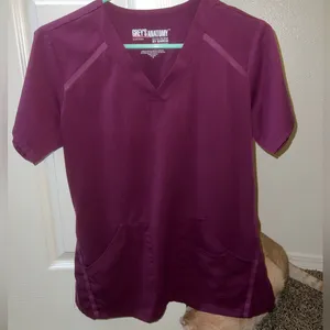 Grey's Anatomy Women's wine Scrub set thumbnail 1