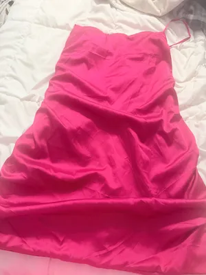 Hot pink Stacees formal dress size 16 thumbnail 1