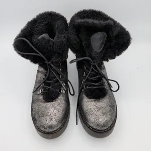 Pajar Penny Snow Boots Canada Waterproof Metallic Silver Faux Fur Winter‎ 38 7.5 thumbnail 9