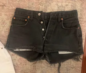 Black Vintage Levi’s Denim Shorts thumbnail 1