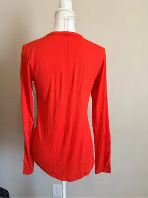 NWT Lululemon Hold Tight Long-Sleeve ribbed Shirt size 10 in cherry ember thumbnail 10