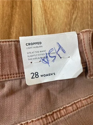 J. Jill Denim Light Auburn Cropped High Rise Jeans Size 28 retro boho new thumbnail 7