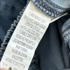 Indigo Rein Denim Joggers Size Large – Blue Elastic Waist Cargo Style thumbnail 10