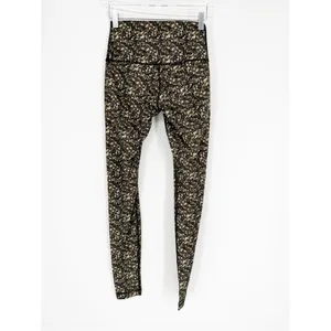 Lululemon Shine Tight High Rise Leggings Women's 6 Shimmer Multi‎ Activewear thumbnail 3