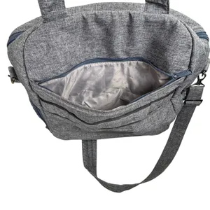 Lug Boxer Overnight Athletic Gym Bag Heather Grey Quilted Travel Shoe compartmen thumbnail 8