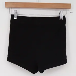 Zara Shorts Womens S Ribbed Knit Black High Waisted Casual Excellent thumbnail 3