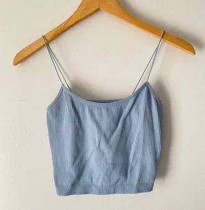 Glassons Light Blue Crop Top thumbnail 2
