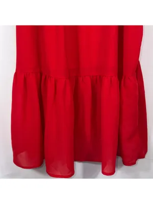 Ninexis Red Ruffle Hem Cami Top Size S NWT thumbnail 5