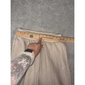 Nike Phoenix Fleece High Waisted Oversized Sweatpants Womens XS Beige Joggers thumbnail 9