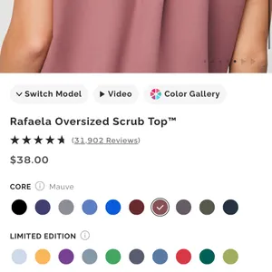 Figs Rafaela mauve pink XL top thumbnail 11