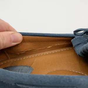 Fossil Womens Blue Suede Fringe Moccasin Loafers Size 8 FFW4016470 Gum‎ Sole thumbnail 8