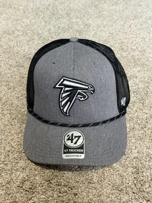 47 Brand New NFL Atlanta Falcons Carbon Strap Rope adjustable Trucker Hat thumbnail 2