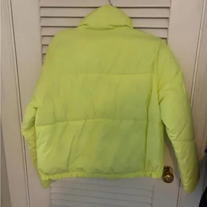 Wild Fable Neon Yellow Puffer Coat thumbnail 4