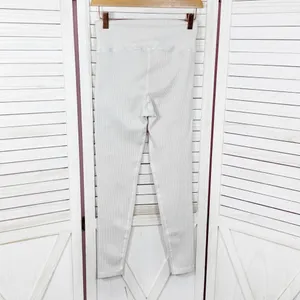 Aerie Offline Real Me Xtra High Waist‎ Ribbed Leggings White Small thumbnail 2