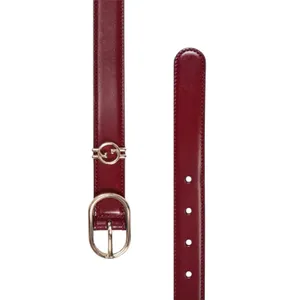 Gucci Interlocking GG Logo Leather Belt Russet Red Size 80cm/ 32in thumbnail 4