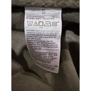 Gap Jacket Womens XS Army Green Classic Utility Snap Cinch Waist Military Field thumbnail 7