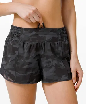 Lululemon Hotty Hot Shorts Incognito Camo Multi Grey / Black 4” Size 2 Tall thumbnail 1