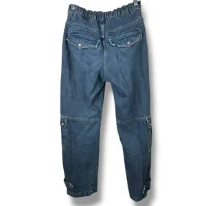 Free People We The Free Black Wash Marx Cargo Baggy Laid Back Denim Pants Jeans thumbnail 10