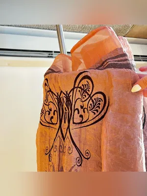 Y2k Lapis for Anthropologie Boho Dress mauve Dusty Rose Gauze Floral butterfly thumbnail 4