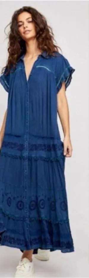 Free People Pretty Cozy Maxi Dress NWOT thumbnail 1