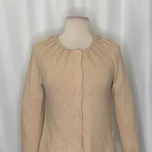 Anthropologie CHARLIE & ROBIN Cashmere Wool Cropped Cardigan Sweater Small thumbnail 3