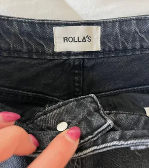Free People Black High Rise Slim Leg Jeans thumbnail 6