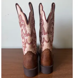 Ariat Sz 7 Women's QuickDraw Sandstorm Leather Cowboy Boots Western Rodeo thumbnail 6