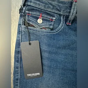 True Religion Women’s Dark Blue Flare Jeans thumbnail 4