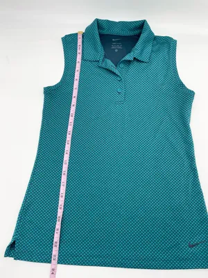 Nike Women's Dri-Fit Victory Sleeveless Golf Polo Tank Size XS Bright Spruce thumbnail 10