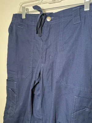 Carhartt Navy Blue Cargo Work Pants Womens XS Short thumbnail 4