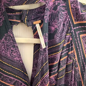 Free People Walking on a Dream Purple V Neck Tunic Small thumbnail 5