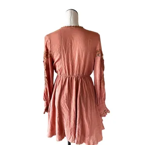 NWOT Free People X FP One Paige Peach Mini Dress Sand/Sable thumbnail 7