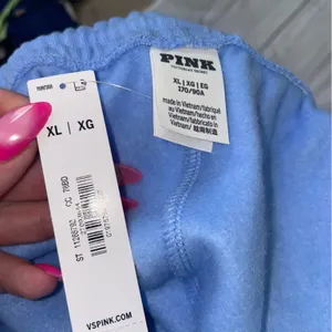NWT Victoria’s Secret PINK Cozy Blue Women's Drawstring Shorts thumbnail 4