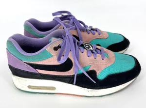 Nike Air Max 1 Have a Nike Day Space Purple‎ Black Bleached Coral Size 9 thumbnail 1