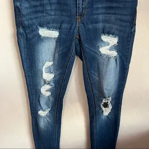 Refuge Distressed Skinny‎ Denim Jeans thumbnail 4